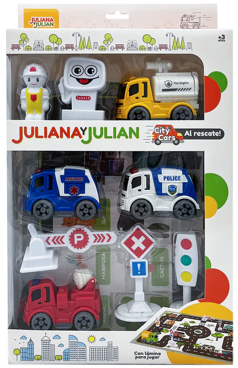 JULIANA Y JULIÁN CITY CARS AL RESCATE X4 CON ACCESORIOS